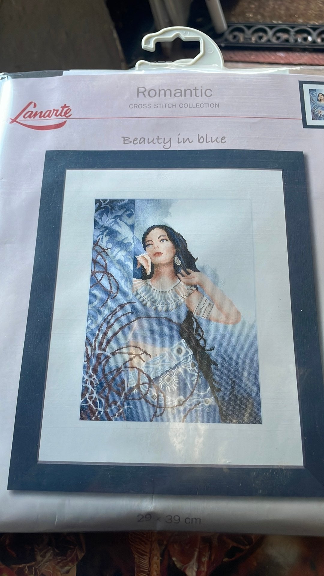 Borduurpakket lanarte  beauty in blue, Verzenden, Nieuw, Borduurpakket