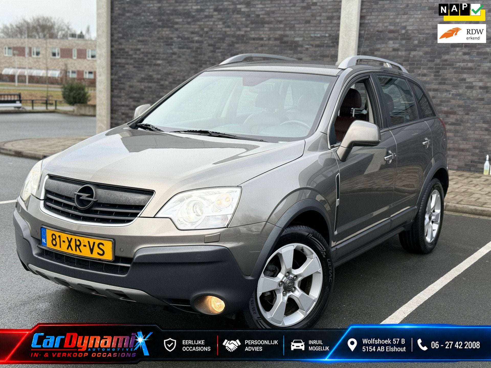 Opel Antara 3.2 V6 Cosmo | Automaat | Leder | Recent Groot O, Auto's, Automaat, 3195 cc, 2000 kg, Beige