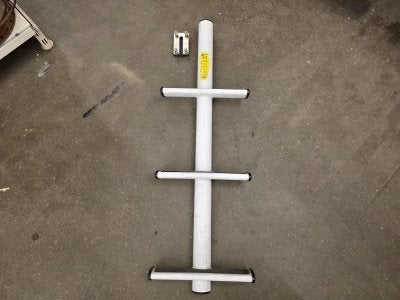 Ladder 3 treden aluminium met antislip