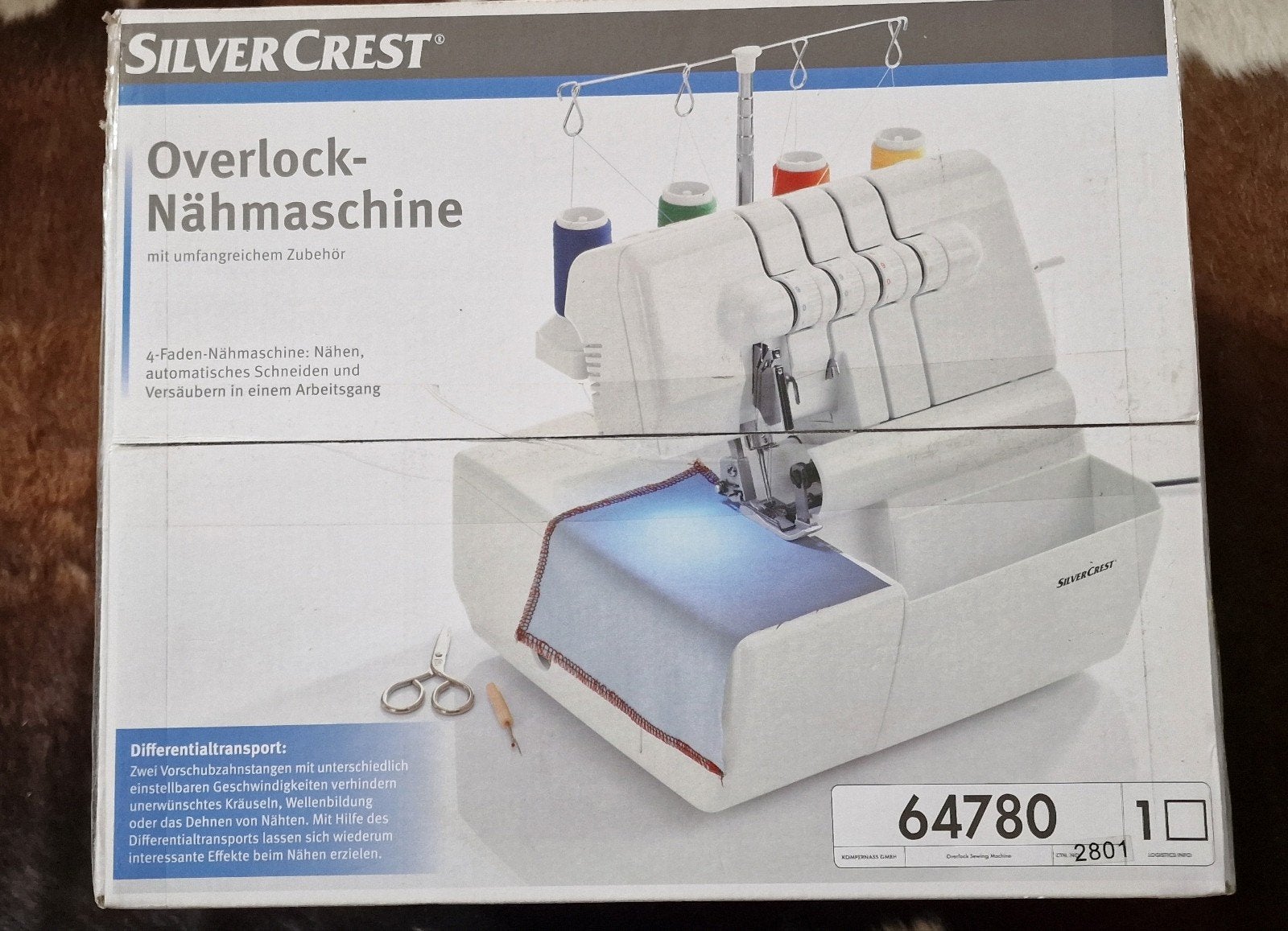 SilverCrest Overlock Naaimachine - Nieuw in doos, Hobby en Vrije tijd, Ophalen of Verzenden, Nieuw, Lockmachine, Overige merken