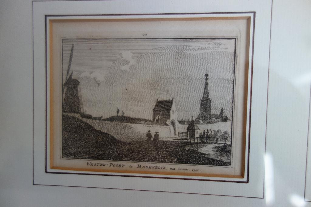 Gravure Medemblik Cornelis Pronk, Verzenden, Stadsgezicht, Gravure