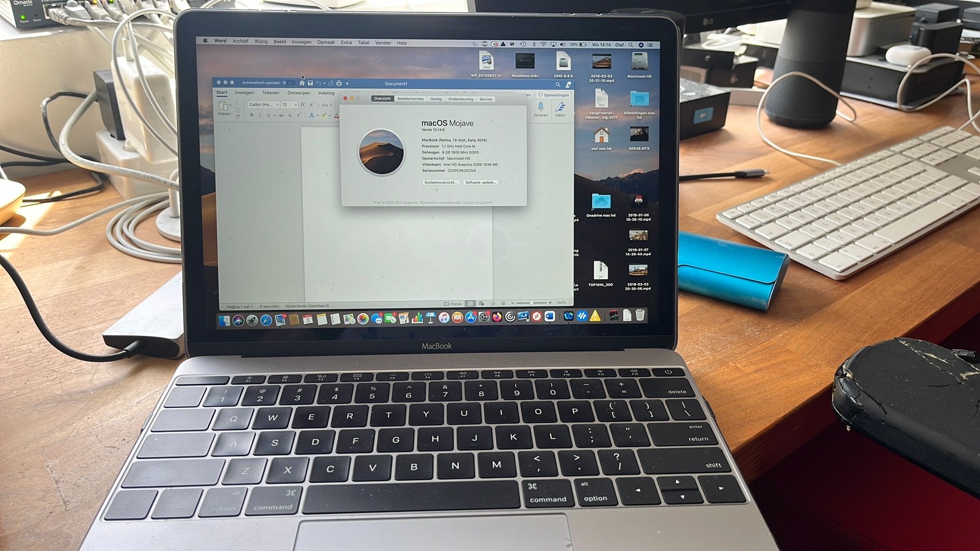 Macbook 12 inch retina, early 2015 spacegray, Computers en Software, Apple Macbooks, Gebruikt, 256 GB, Qwerty, 8 GB
