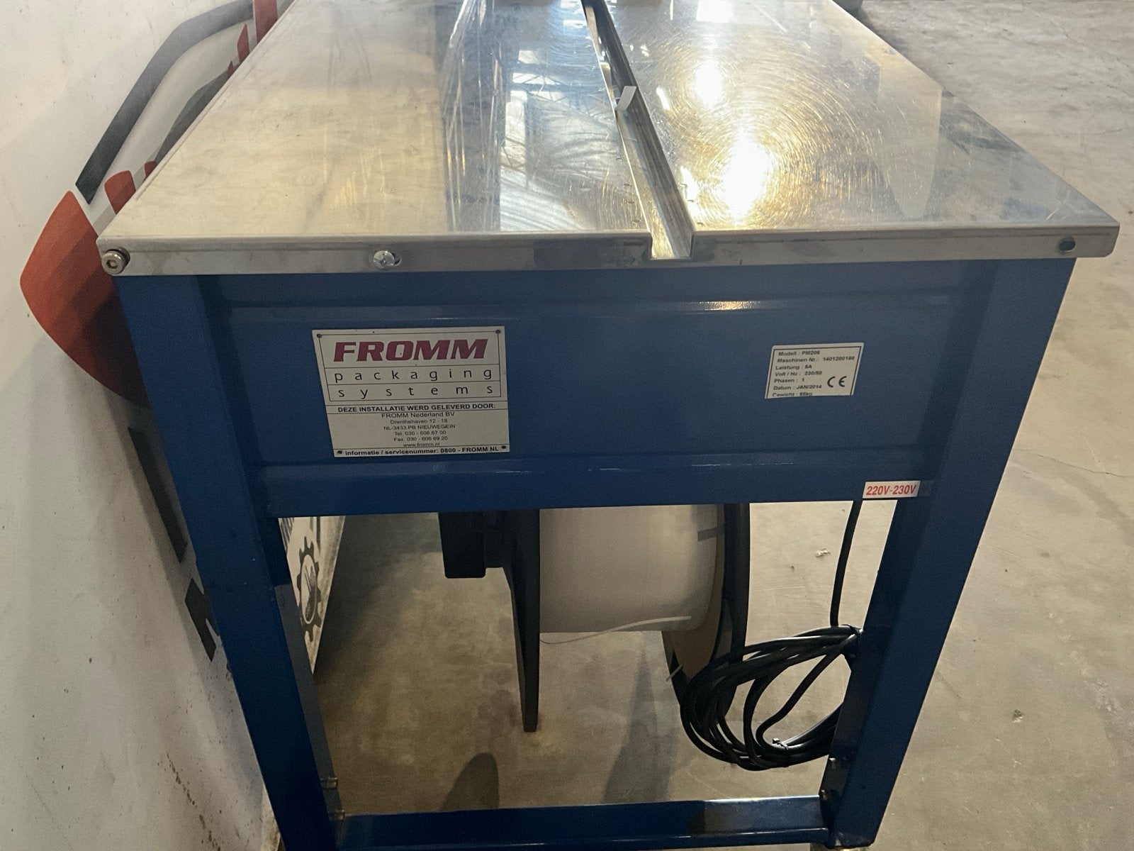 Fromm PM206 omsnoeringsmachine - 2014, 85kg, Ophalen