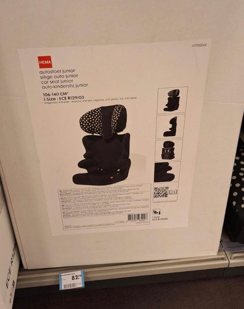 Hema Autostoeltje Junior, Kinderen en Baby's, Ophalen of Verzenden, Verstelbare rugleuning, Overige merken, 15 t/m 25 kg