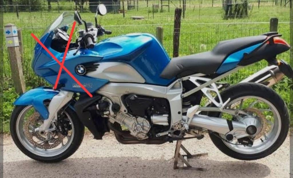 Kuip panelen bmw K1200R Sport, cosmic blue,, Motoren, Ophalen of Verzenden, Gebruikt