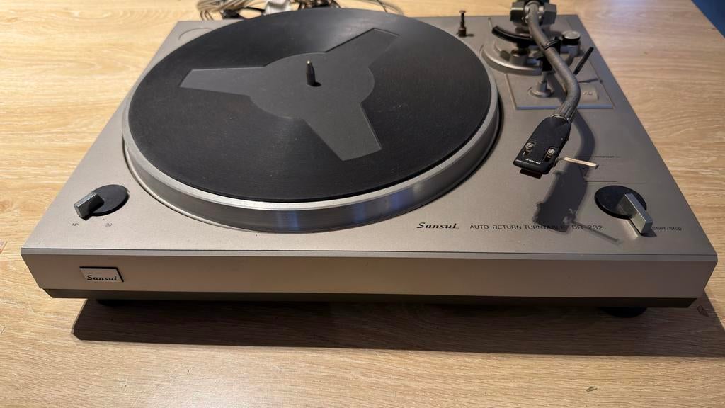 Sansui SR-232 Auto-Return Platenspeler, Gebruikt, Automatisch, Platenspeler, Ophalen