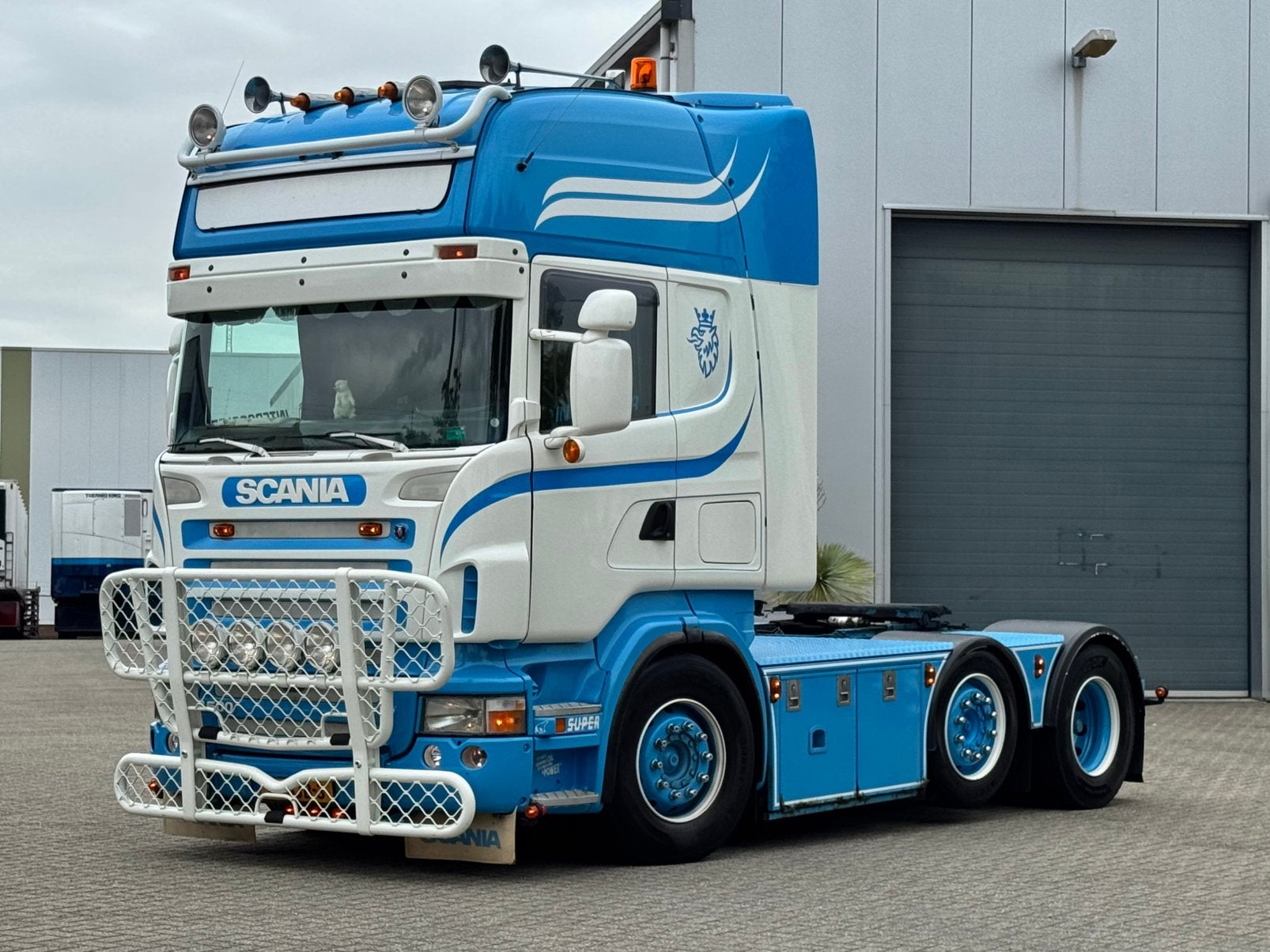 Scania R500 V8 old tacho . Full air . Handgeschakeld. Top, Scania, Wit, Bedrijf, Te koop