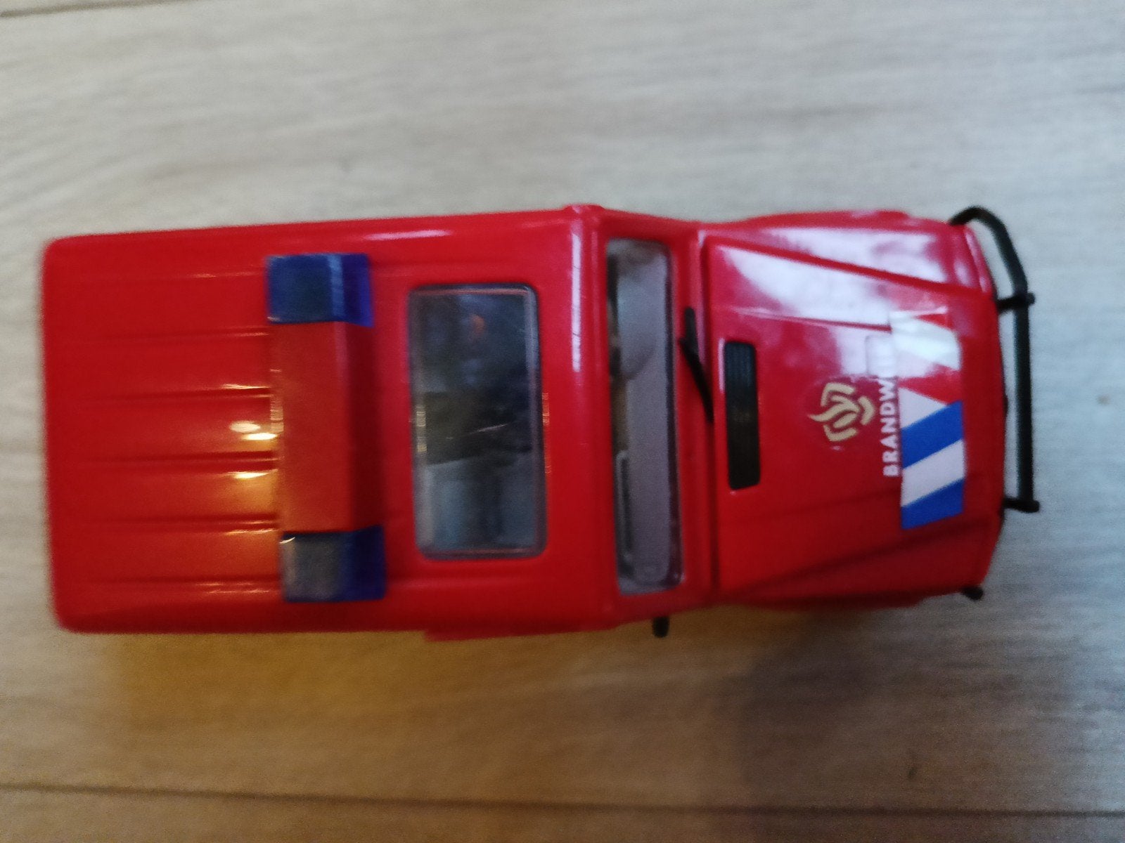 Dickie Brandweerauto Plastic met Geluid en Openende Deuren, Ophalen of Verzenden, Gebruikt
