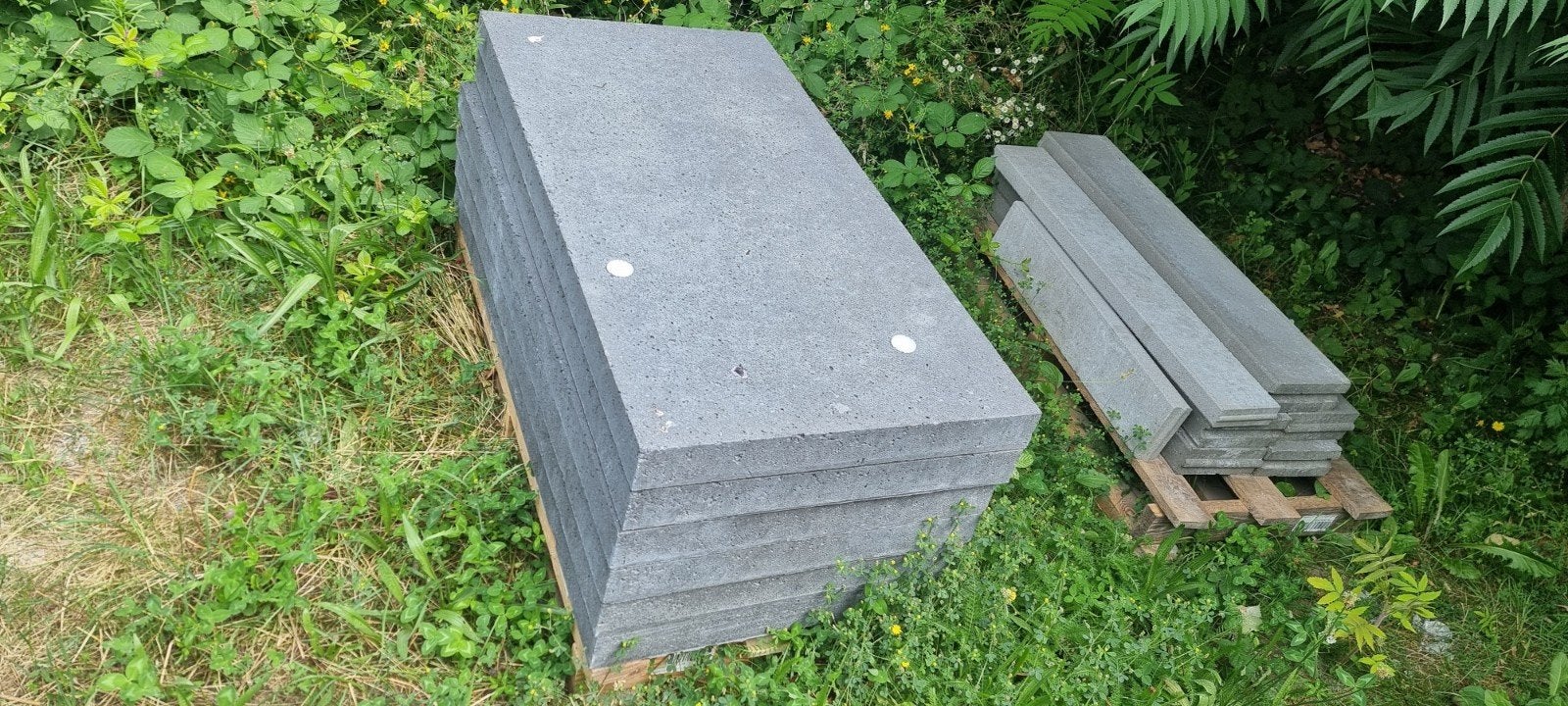 Schelvis terrastegels 6 stuks 120x60x7 Grijs, nieuw, Ophalen, Gebruikt, Klinkers, 10 m² of meer
