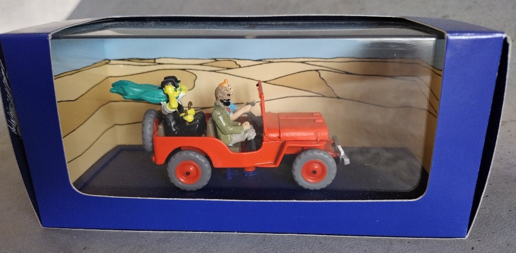 WILLYS MB uit KUIFJE en het Zwarte Goud, Verzamelen, Ophalen of Verzenden, Kuifje, Nieuw, Beeldje of Figuurtje