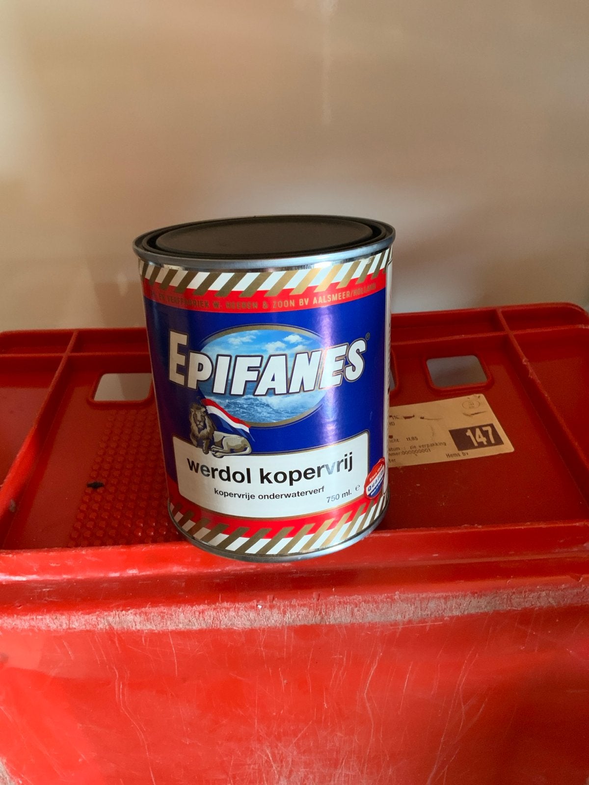 Epifanes Werdol Kopervrij Onderwaterverf 750 ml, Ophalen, Nieuw, Verven