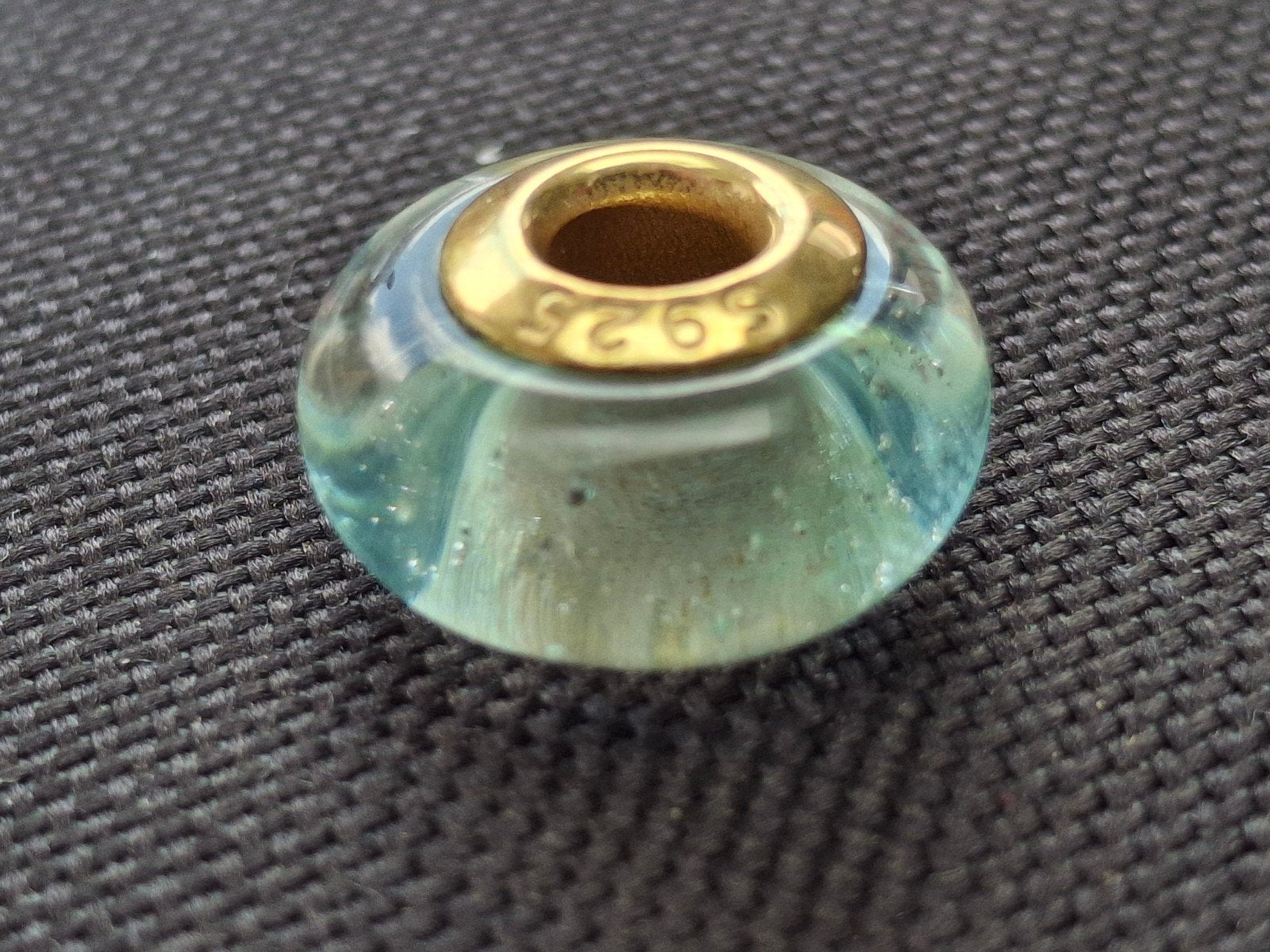 Bedeltje heel licht blauw, Ophalen of Verzenden, Zo goed als nieuw, Zilver, Pandora