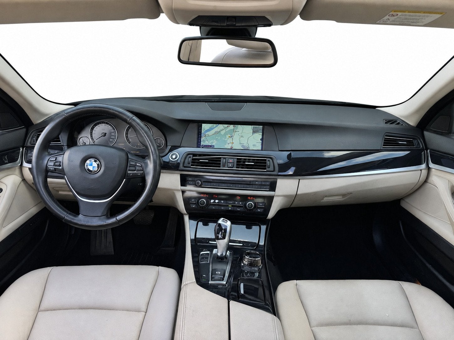 BMW 5-serie 523i Executive | Schuifdak | Head Up | Navi Prof, Auto's, Euro 5, Achterwielaandrijving, Gebruikt, Beige