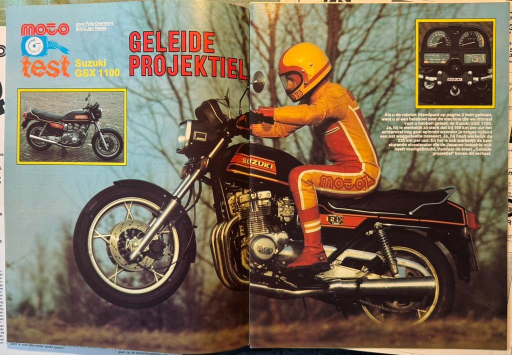 Test 1980 Suzuki GSX1100, Verzamelen, Verzenden, Zo goed als nieuw, Motoren