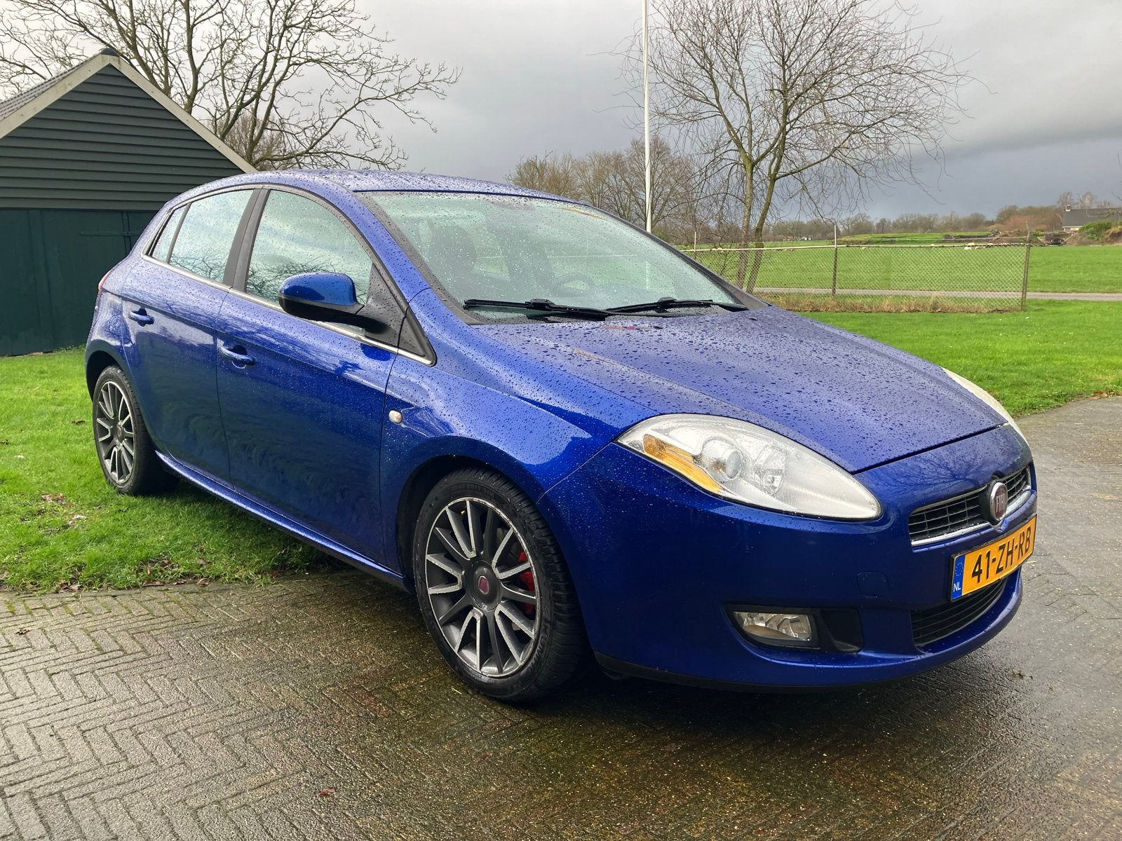 Fiat Bravo 1.4 16V 150 5DR 2008 Blauw met werk!, Voorwielaandrijving, Stof, 4 cilinders, Blauw