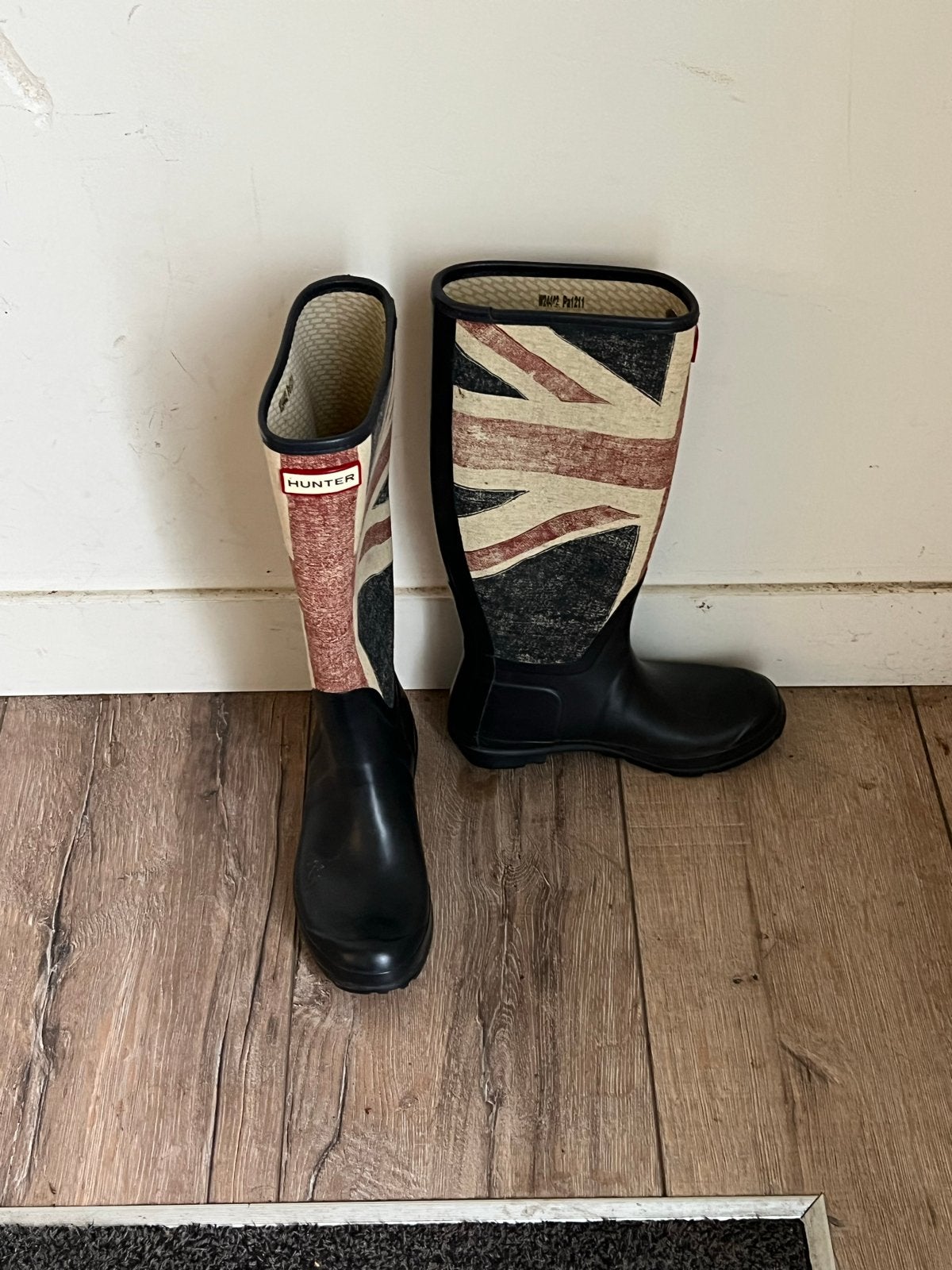Hunter regenlaarzen met Union Jack print, maat 5/38, Kleding | Dames, Schoenen, Overige kleuren, Ophalen of Verzenden, Regenlaarzen
