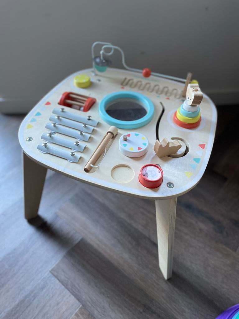 Baby peuter activity tafel hout, Ophalen of Verzenden, Gebruikt, Overige typen