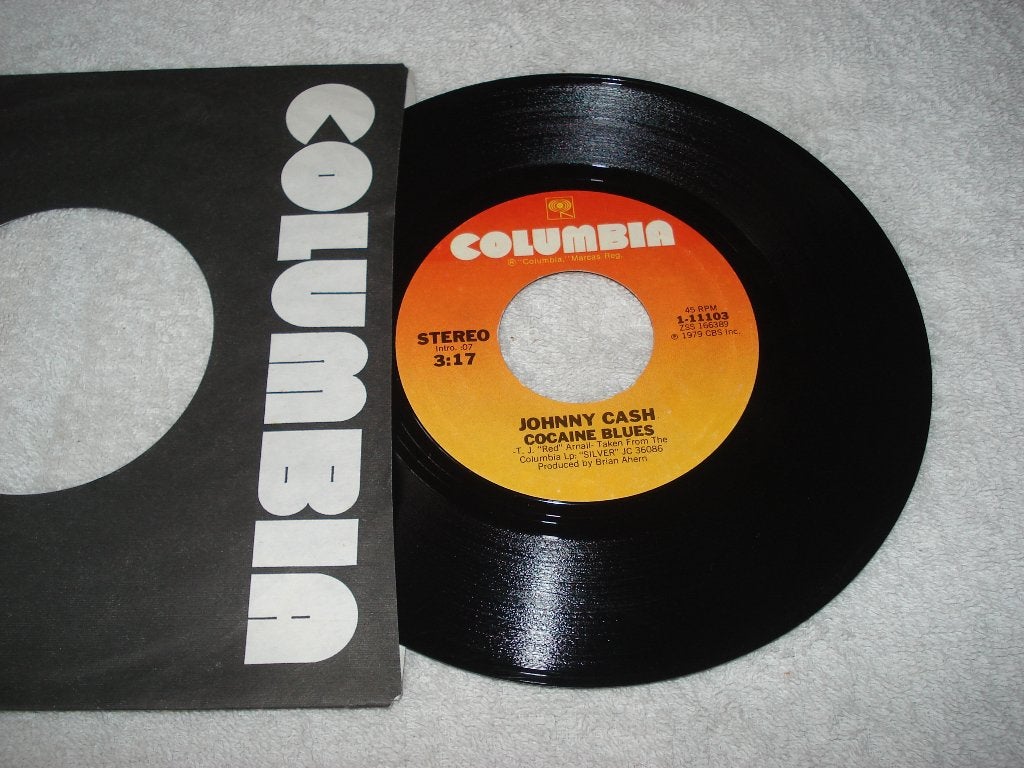 Johnny Cash    Cocaine Blues    Usa     Orgineel, Originele persing, Ophalen of Verzenden, Zo goed als nieuw, Country en Western
