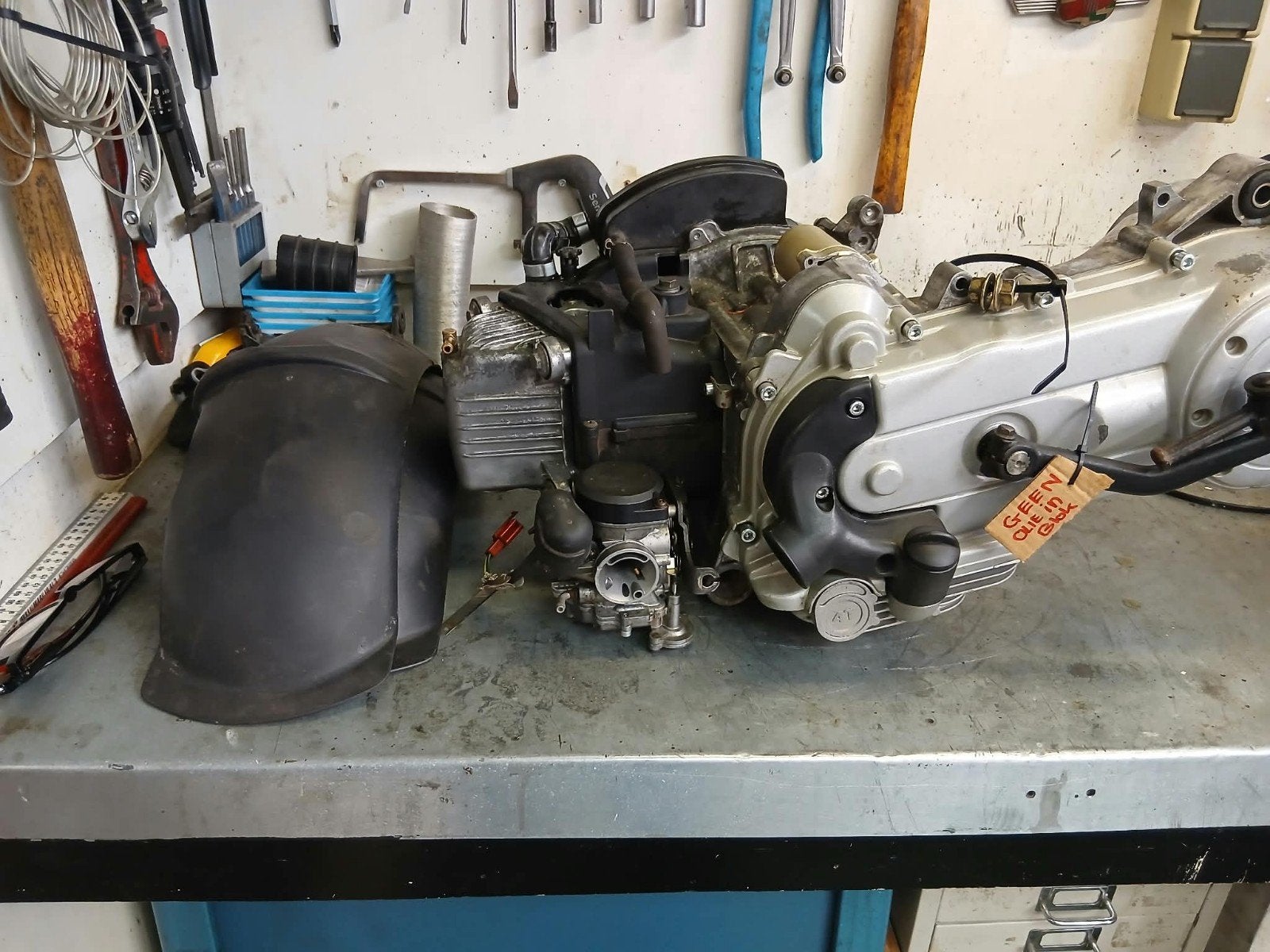 Vespa Piaggio Fly 2v Motorblok Gereviseerd, Ophalen, Gebruikt, Blok, Vespa
