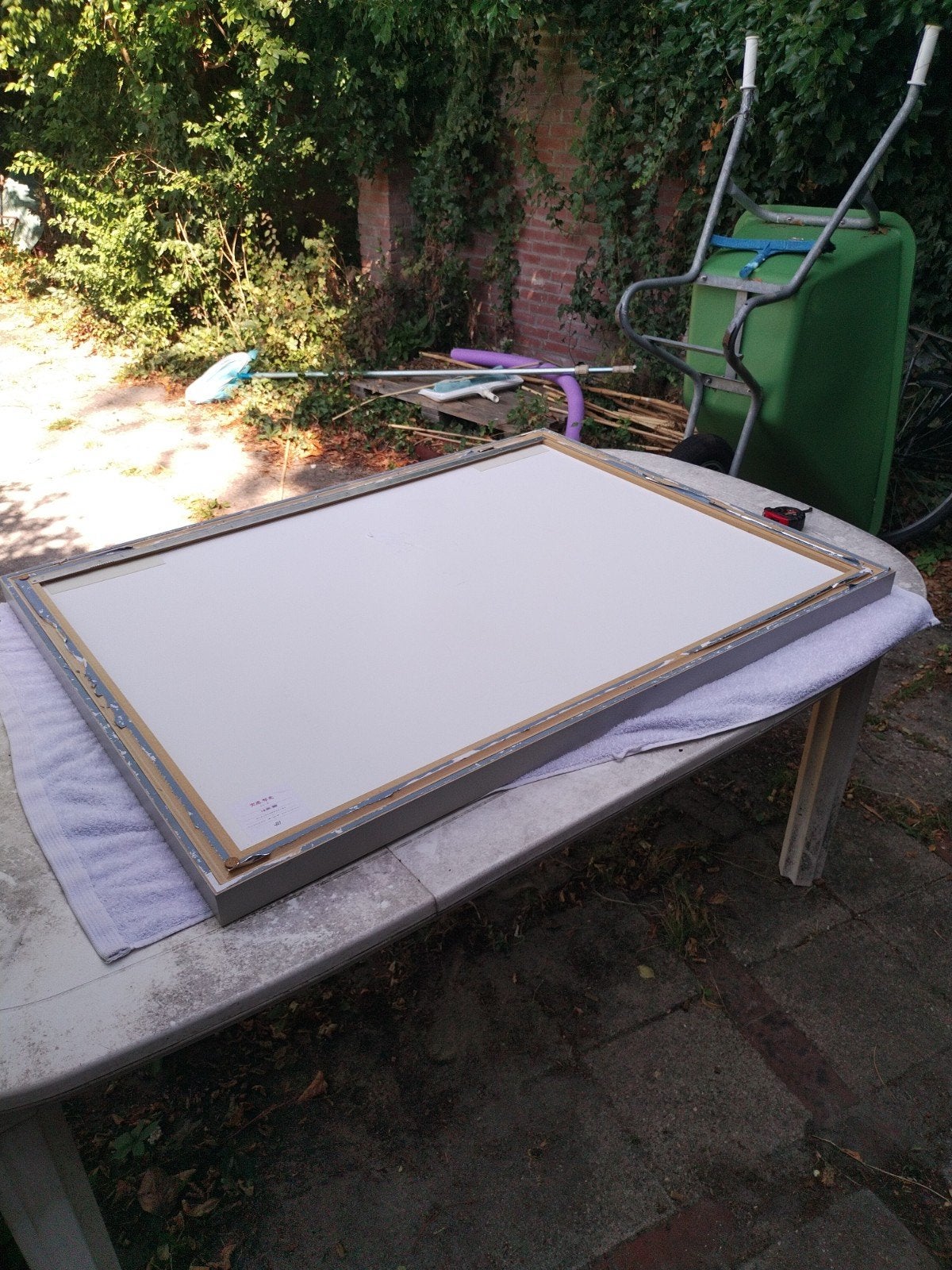 professionele foto lijst, Glas, Grijs, Met glas, Ingelijst werk