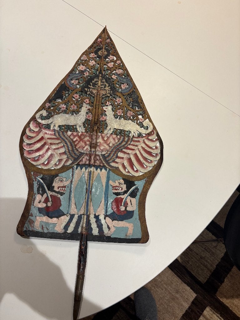 Gunungan Gapuran Kayon Wayang Kulit, Ophalen, Bruin, Overige typen, Overige materialen