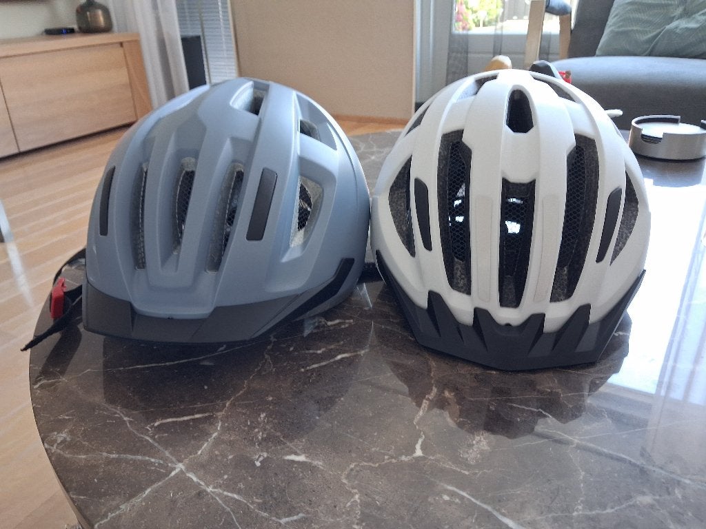 Fietshelmen S/M (wit) en L/XL (grijs), Fietsen en Brommers, Ophalen, Nieuw, Overige maten, Crivit