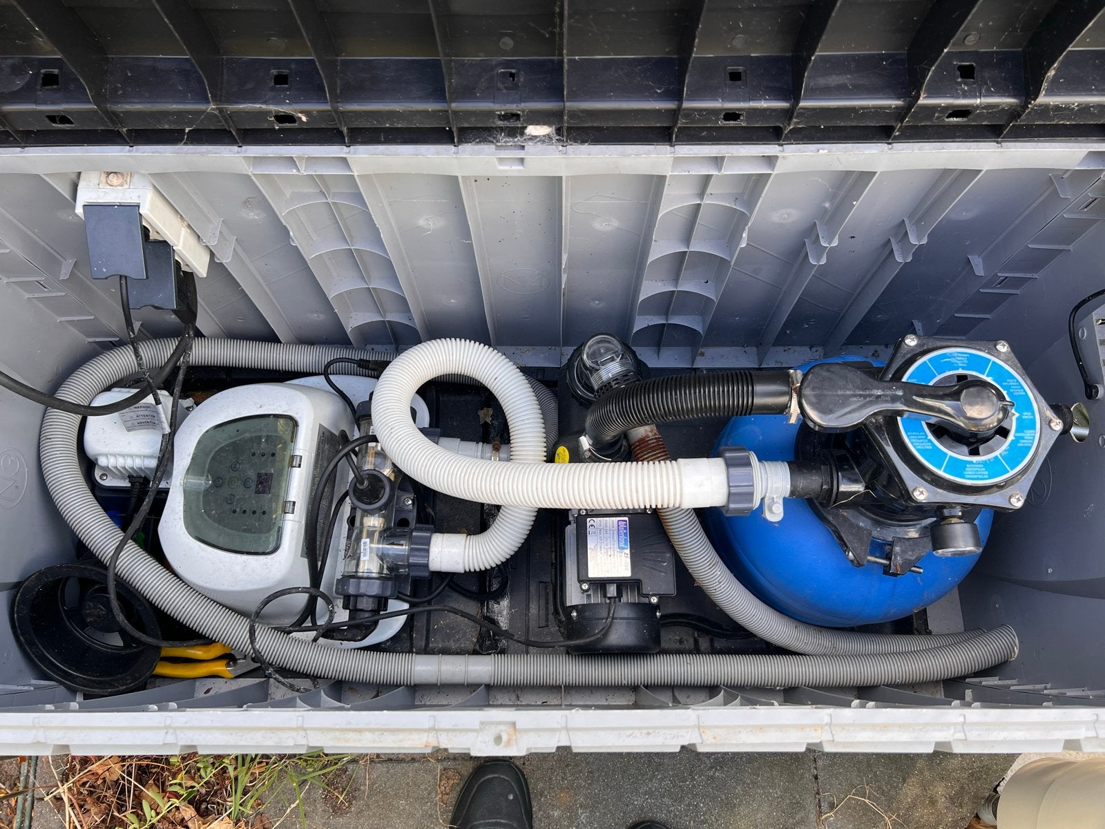 Zandfilter & Intex zoutwatersysteem zwembad., Tuin en Terras, Zwembad-toebehoren, Ophalen, Gebruikt, Zwembadpomp