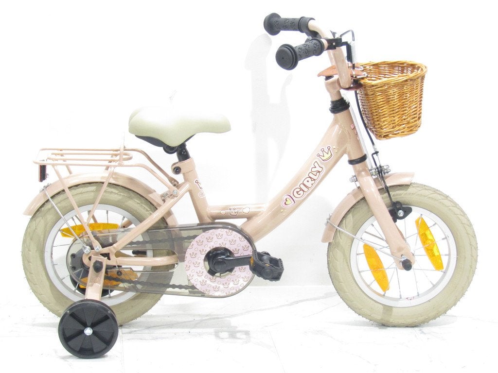 Bike fun Girly 12 roze meisjes 12.5inch, Nieuw, BIKE FUN