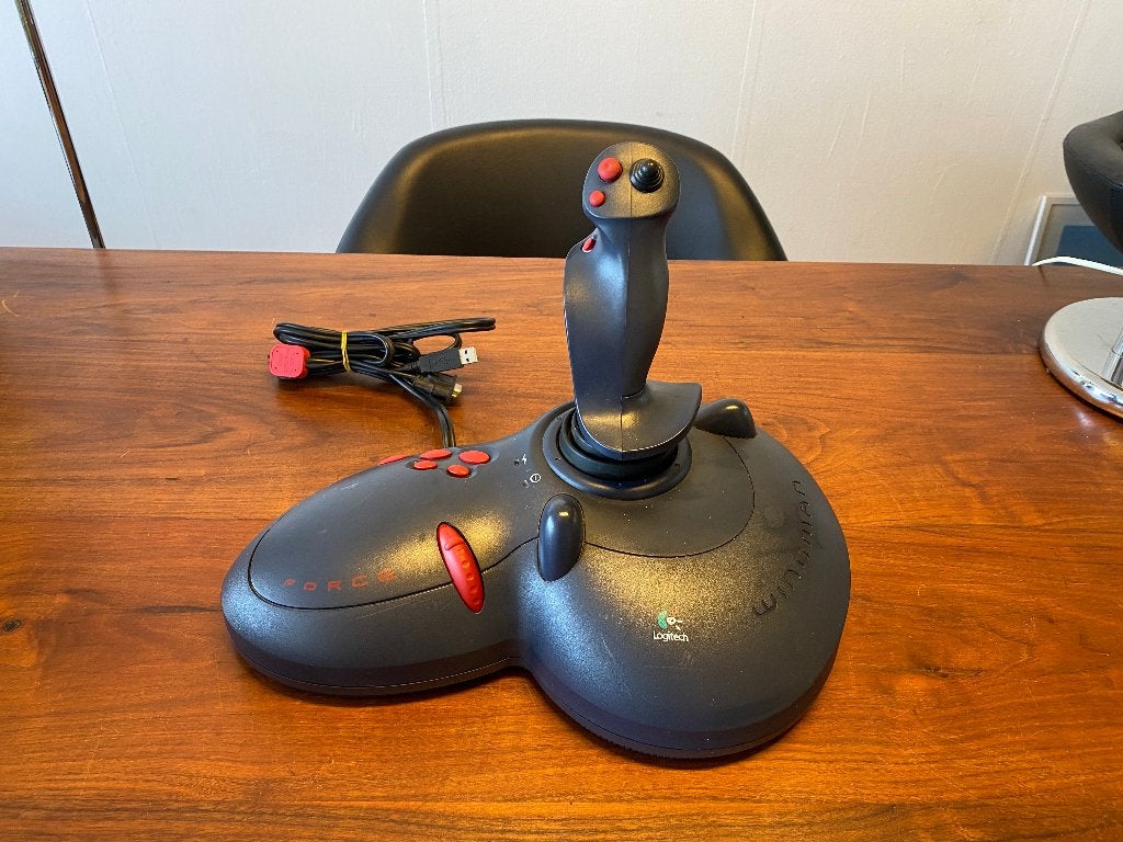 Logitech WingMan Force joystick met force feedback, Ophalen of Verzenden, Gebruikt, Logitech