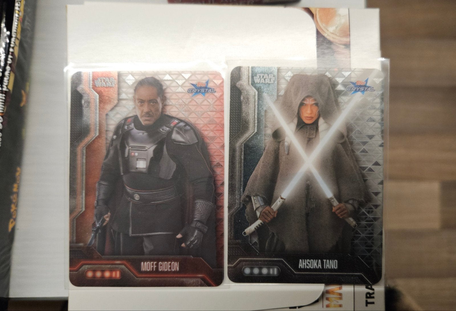 veel Star Wars The Mandalorian Trading Cards Topps crystal r, Ophalen, Zo goed als nieuw