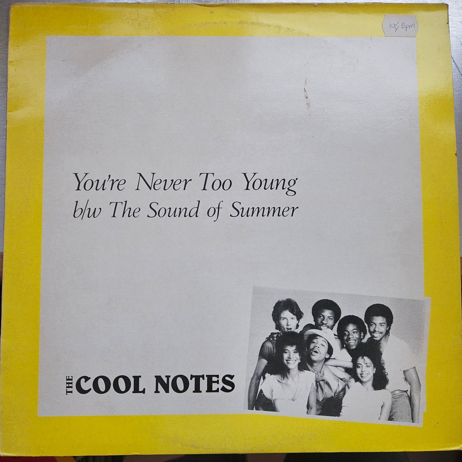 The Cool Notes - You're Never Too Young 12inch Maxisingle Bo, Ophalen of Verzenden, 12 inch