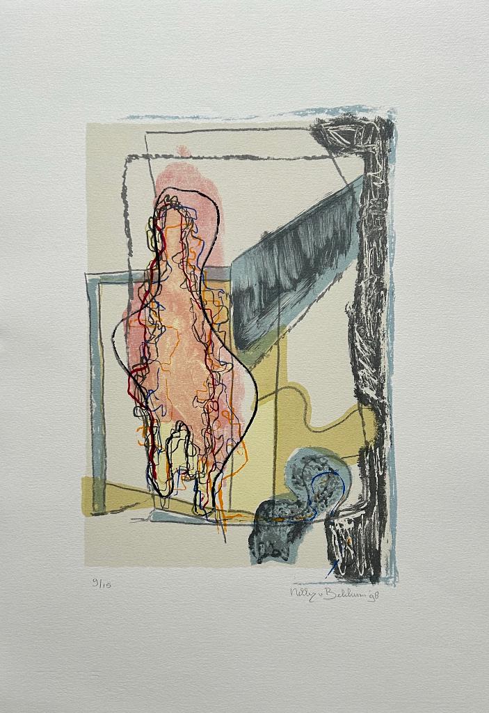 Zeefdruk Nelly van Bekkum, Antiek en Kunst, Verzenden