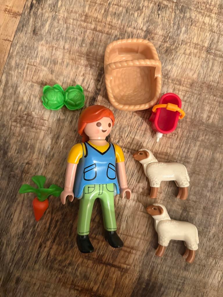 Playmobil 4765 Boerderij set met schapen en boerin, Ophalen of Verzenden, Gebruikt, Complete set