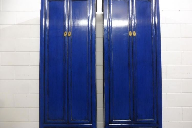 Foto 5 van 2x kast Kledingkast blauw landelijk