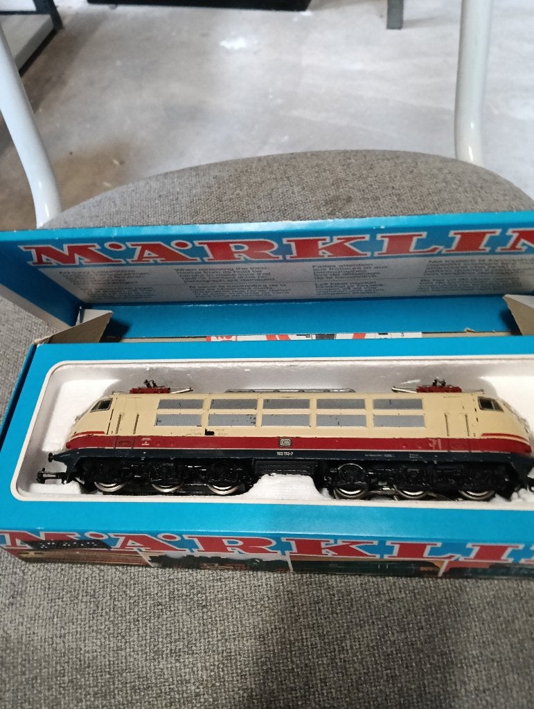 Märklin 3054 H0 Elektrische locomotief TEE BR 103, Wisselstroom, Gebruikt, Locomotief, Ophalen of Verzenden