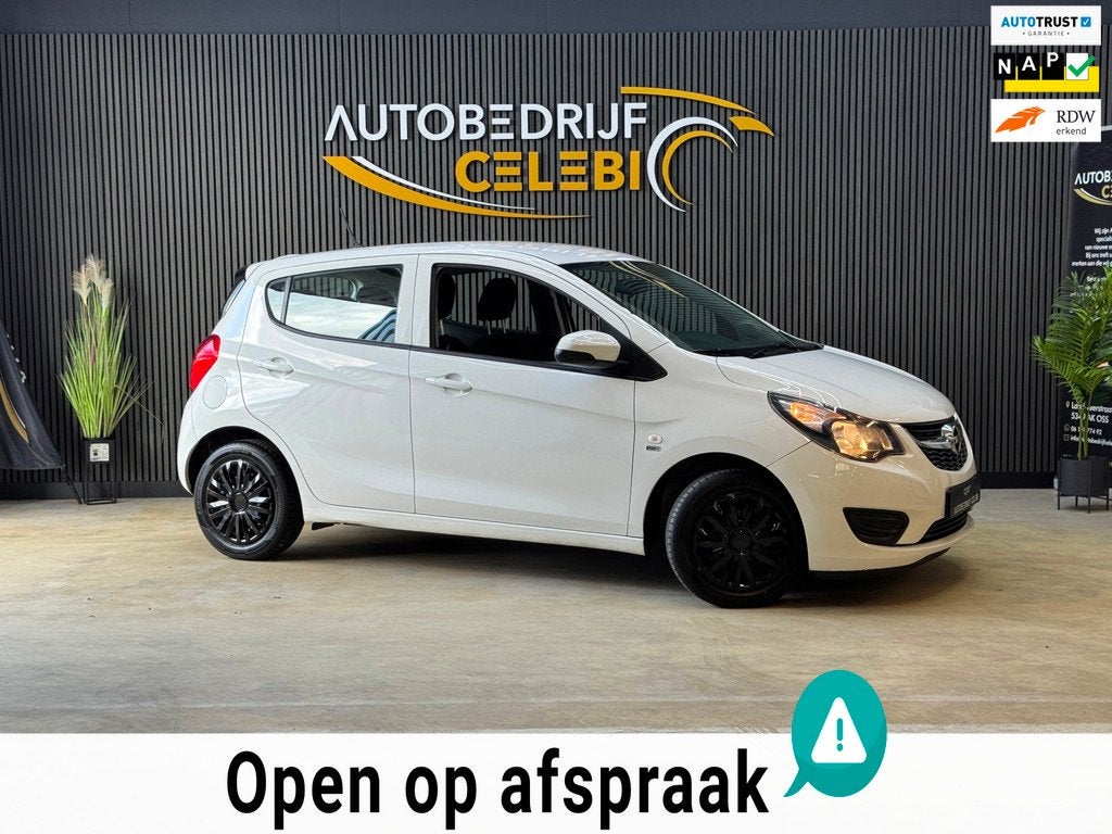 Opel KARL 1.0 ecoFLEX 120 Jaar Edition 2019 WIT CRUISE|AIRCO, Auto's, 839 kg, Stof, Gebruikt, Wit