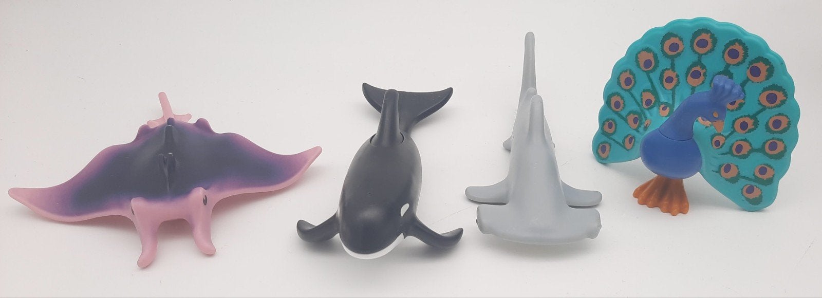Playmobil McDonalds Wiltopia Mantarog Orca Hamerhaai Pauw, Ophalen of Verzenden, Zo goed als nieuw, Losse onderdelen, Figuren