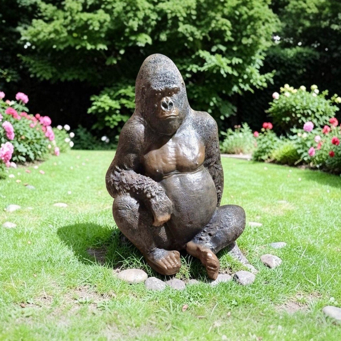 Gorilla, roze Olifant, Leeuw, aap | kunststof tuinbeelden, Ophalen, Nieuw, Kunststof, Dierenbeeld