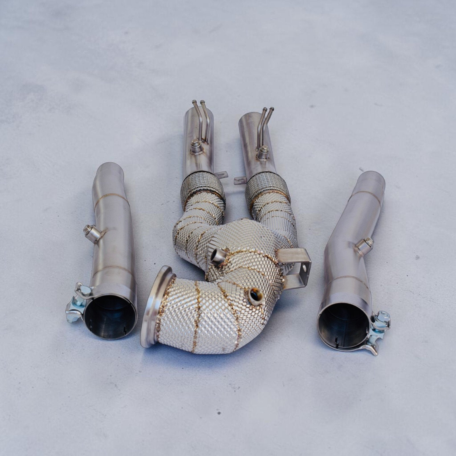 Audi RS3 8Y RVS Downpipe 200 cells met midpipes (OPF delete), Ophalen of Verzenden