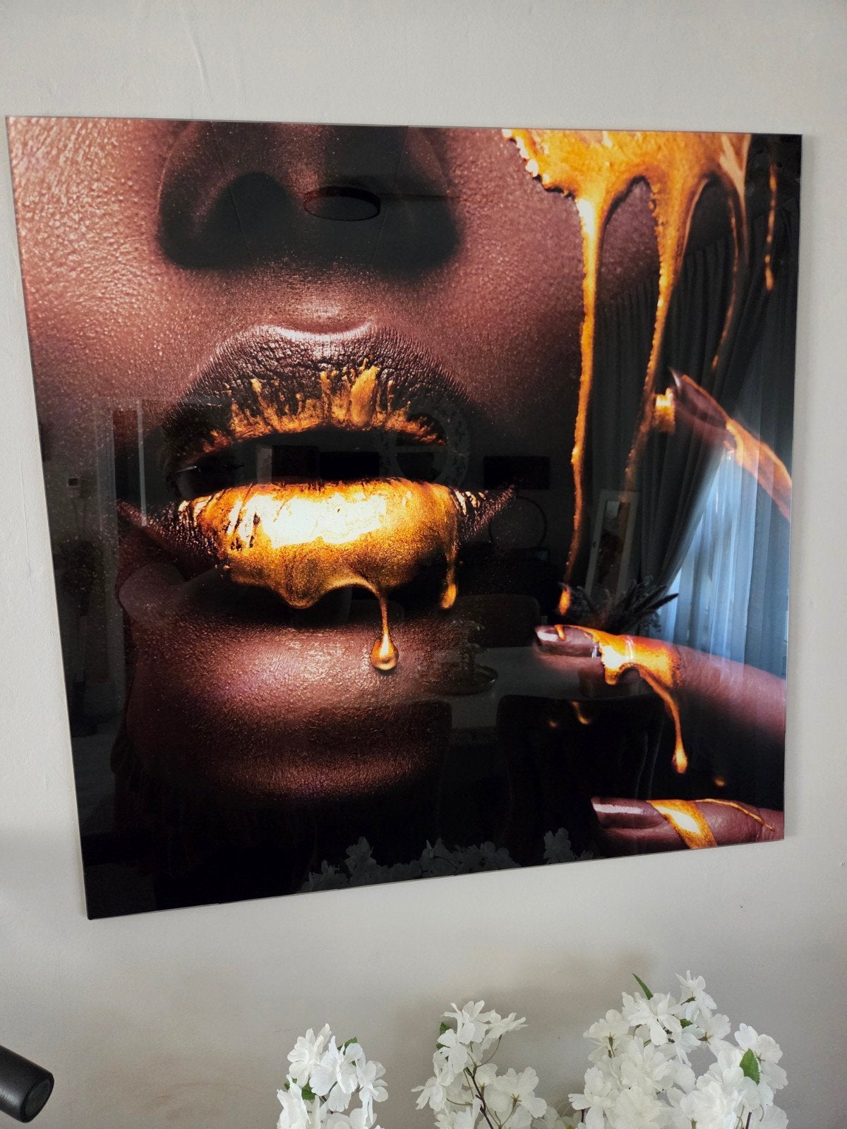 plexiglas schilderij, Huis en Inrichting, Ophalen, Zo goed als nieuw, Schilderij, 75 tot 100 cm