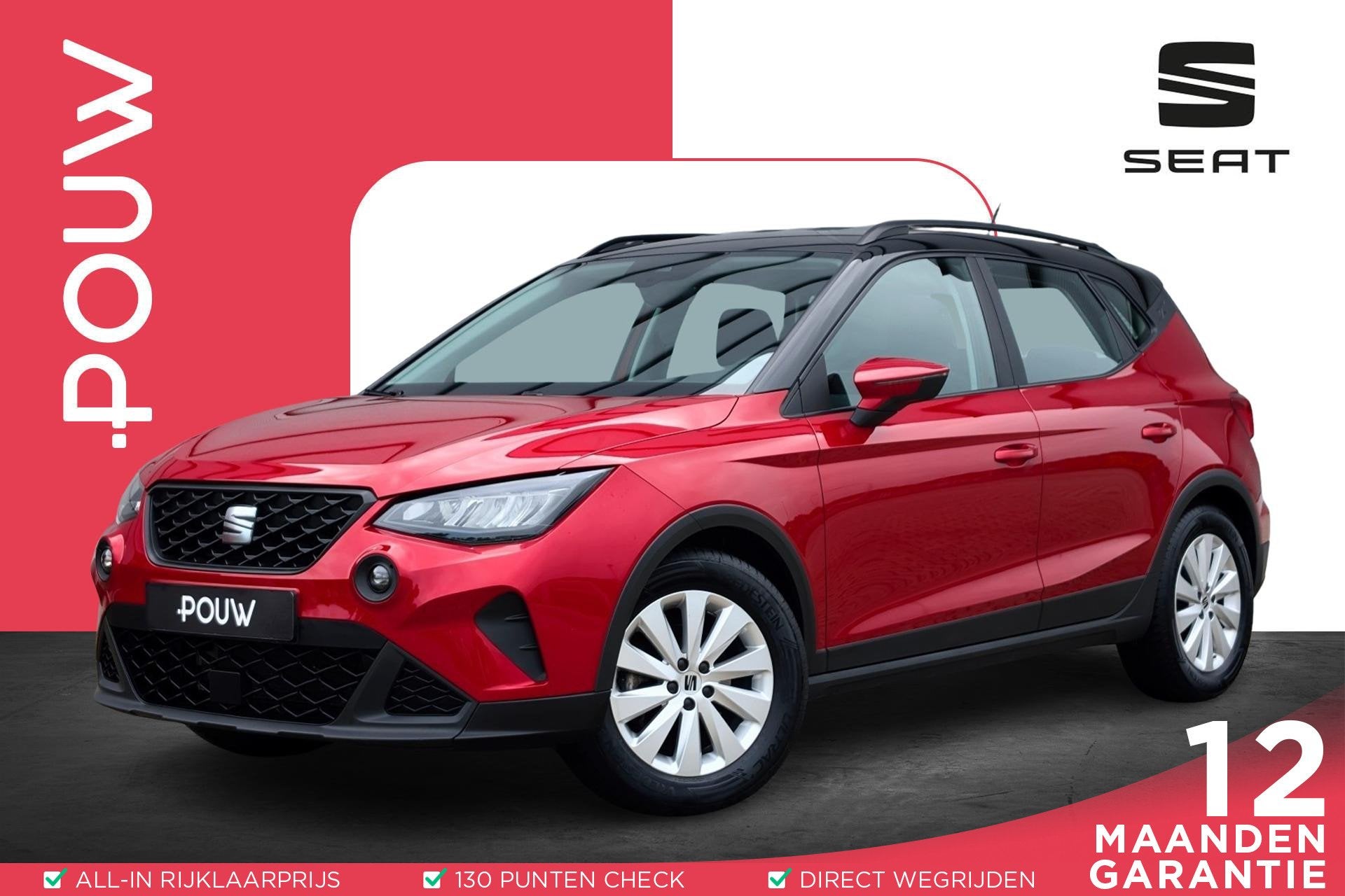 SEAT Arona 1.0 TSI 95pk Style | Full Link | Trekhaak | Clima, Auto's, Voorwielaandrijving, 12 maanden, Stof, Gebruikt