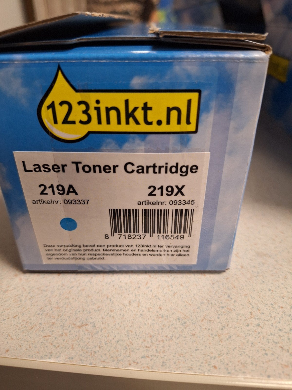 toner cartridge, Ophalen, Nieuw