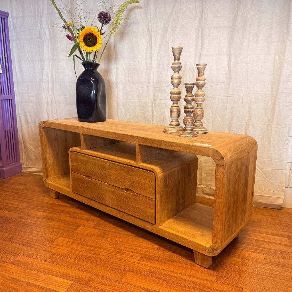 retro tv meubel teak - 160 cm - Gratis bezorgd, TTM Wonen, Meubels – (Perzische) Tapijten en Woonaccessoires, Taag 63, 2491 CS, Den Haag (Forepark)