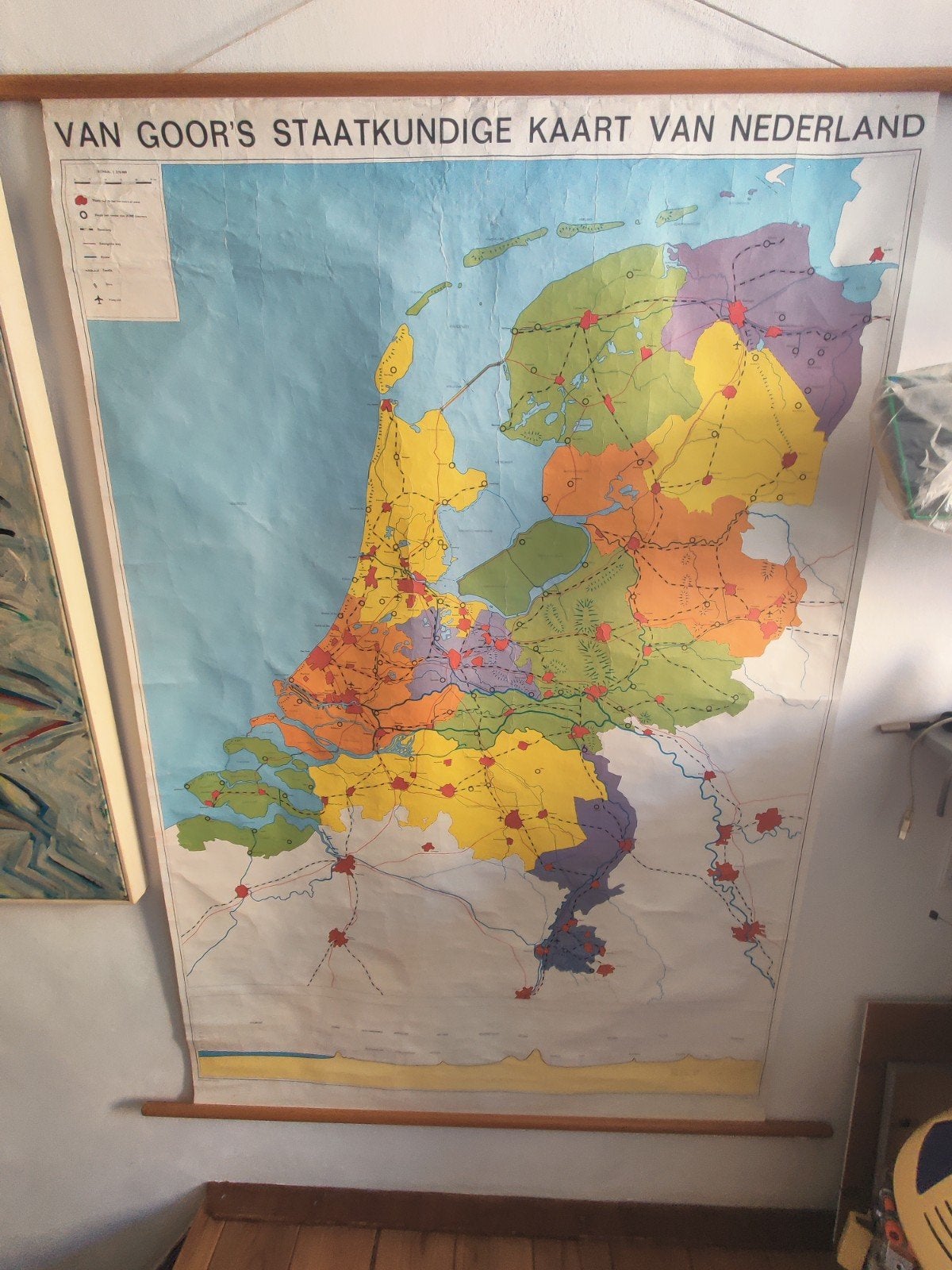 Vintage schoolkaarten - diverse thema's beschikbaar, Antiek en Kunst, Antiek | Schoolplaten, Ophalen, Aardrijkskunde