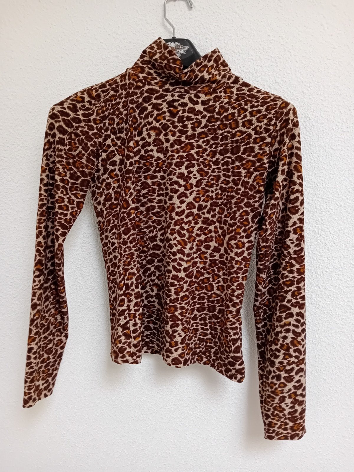 2 Truien: Paarse coltrui (M) & Bruine luipaardprint trui S, Maat 38/40 (M), Overige kleuren, Ophalen of Verzenden, Onbekend