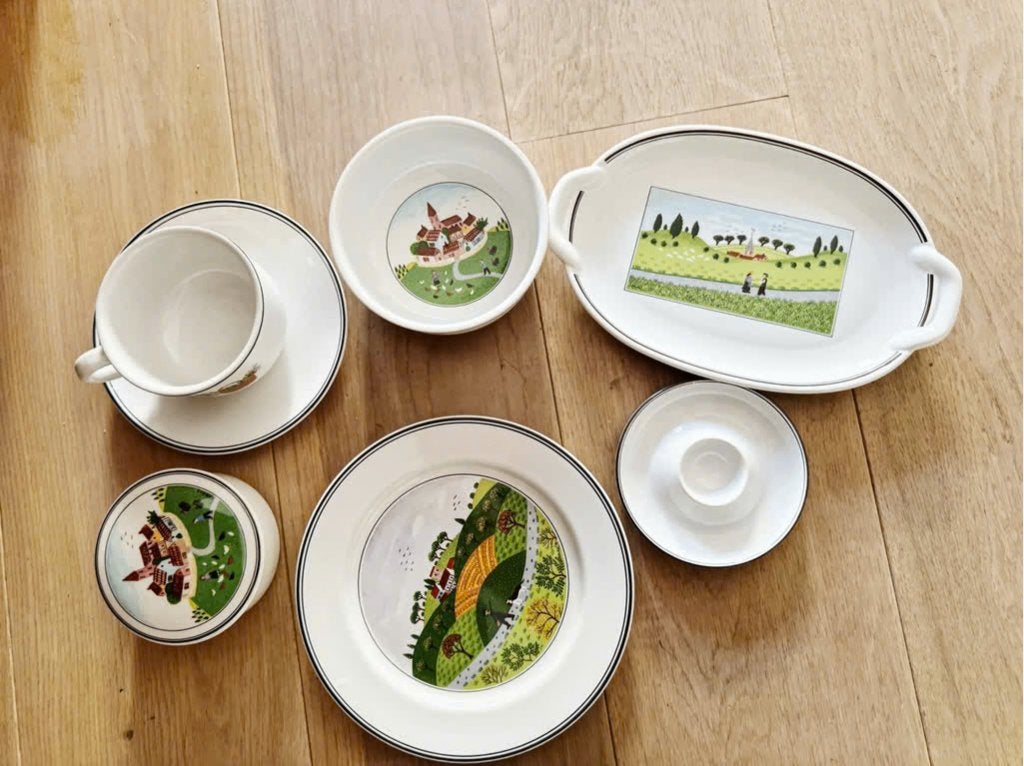 Vintage Villeroy & Boch Design Naif Eierdop, Verzenden, Vintage, Zo goed als nieuw, Porselein