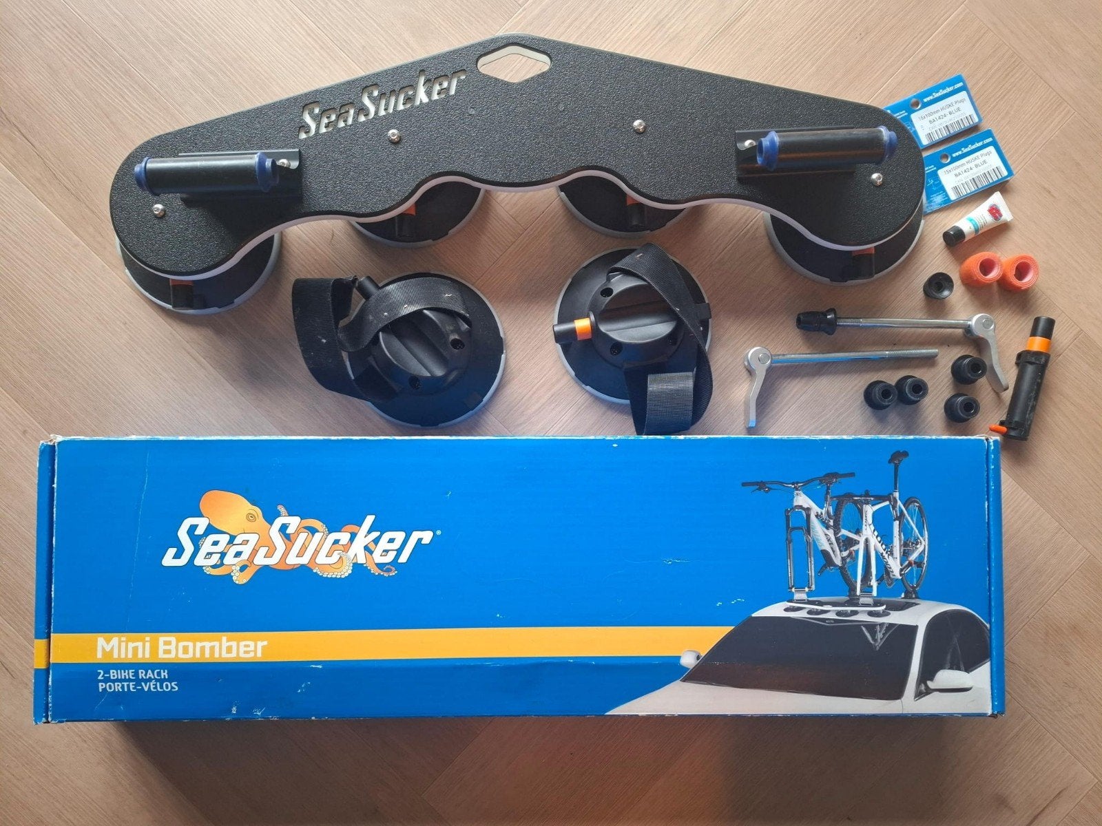SeaSucker Mini Bomber fietsendrager (2 fietsen), Auto diversen, Ophalen of Verzenden, 2 fietsen, Zo goed als nieuw, Dakdrager