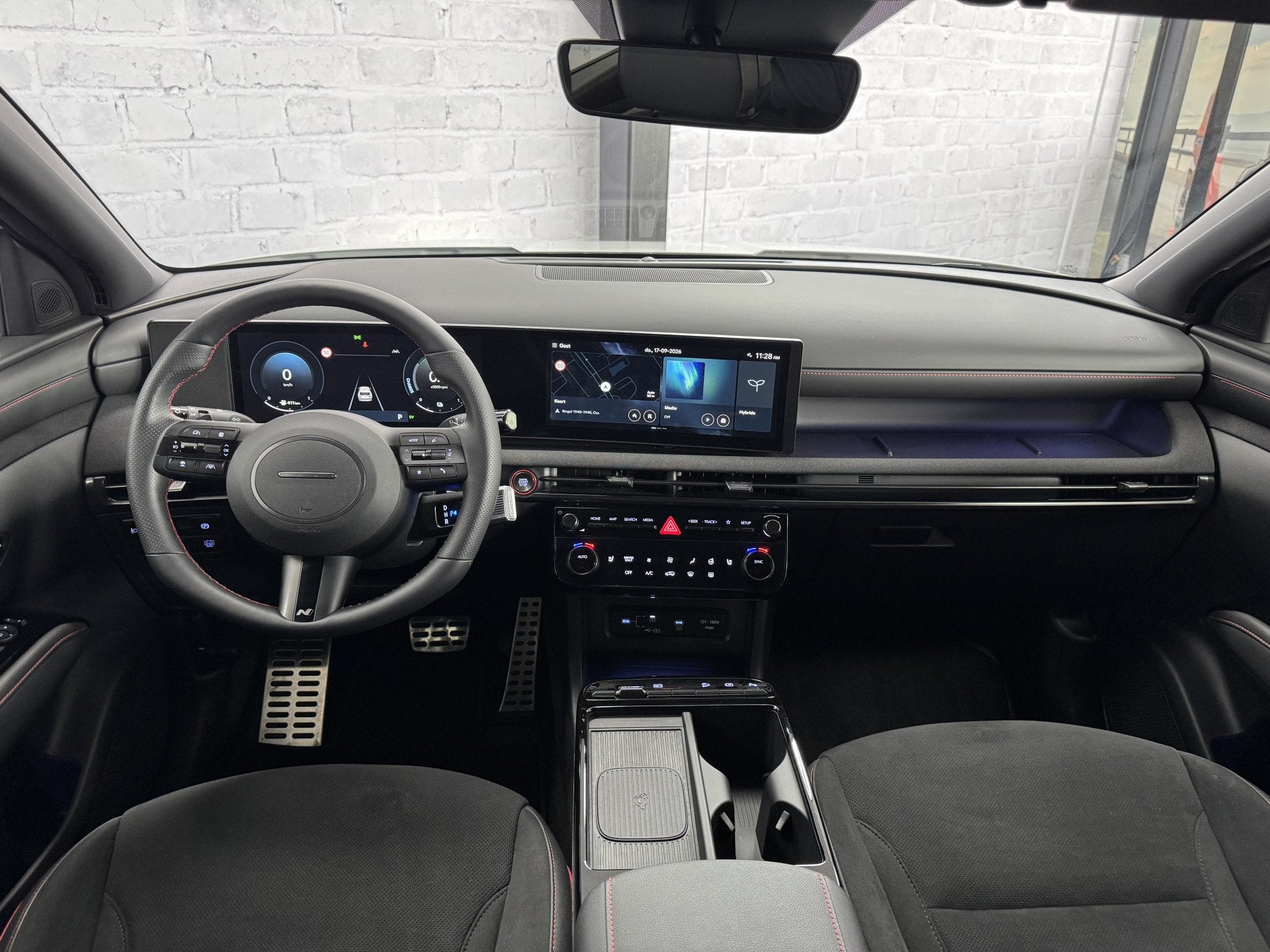 Hyundai Tucson 1.6 T-GDI HEV N Line Krell Keyless ACC Camera, Auto's, Gebruikt, 4 cilinders, 1360 kg, Wit