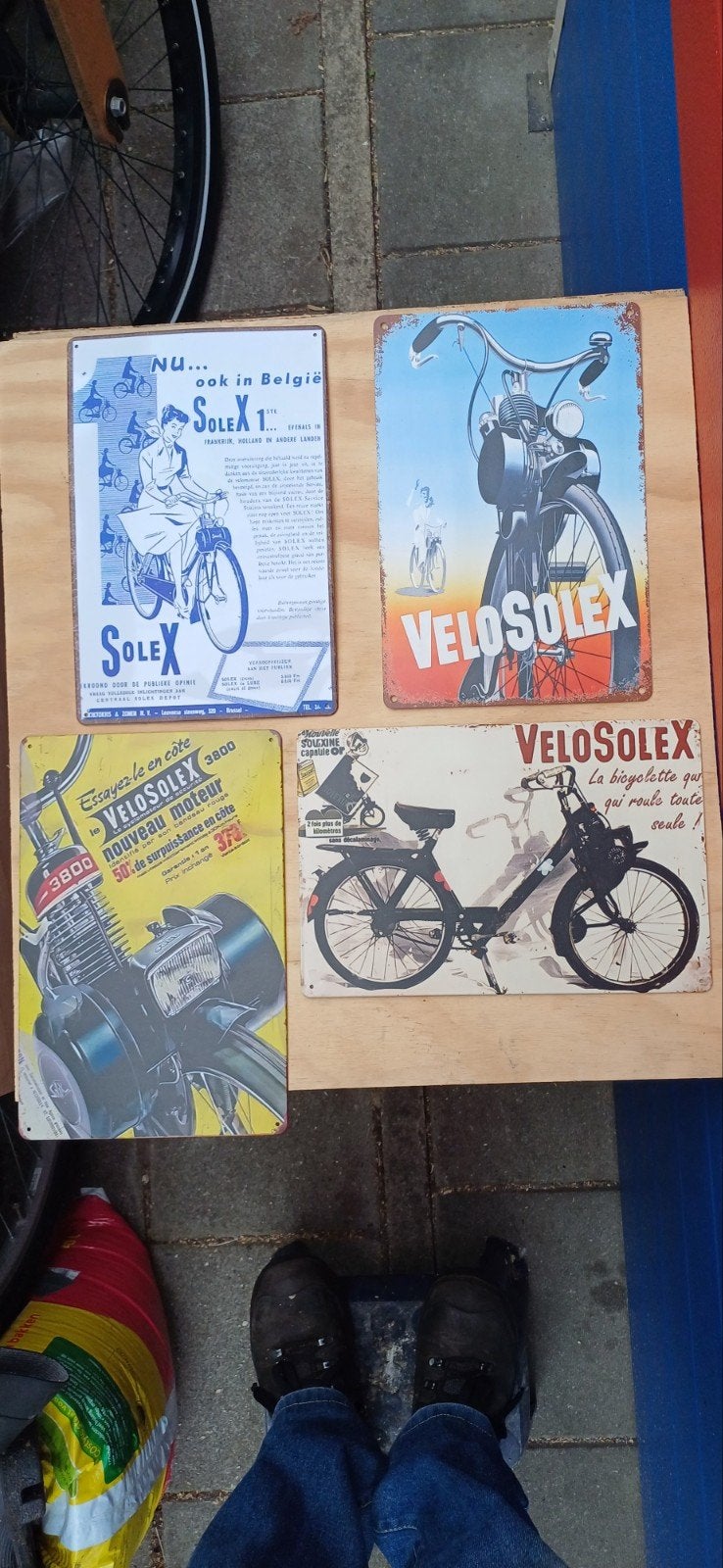 Solex bliken borden 20 x30cm., Ophalen of Verzenden, Zo goed als nieuw
