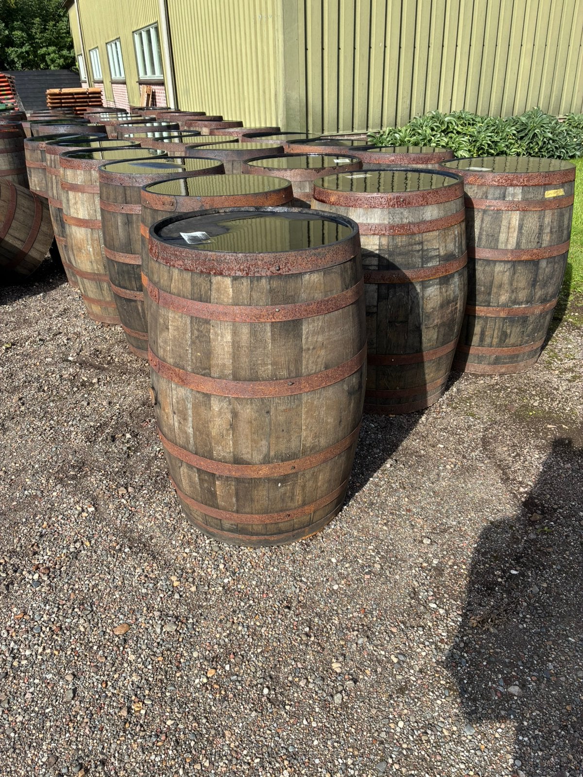 Regenton whisky vat, Tuin en Terras, 150 liter of meer, Ophalen, Zo goed als nieuw